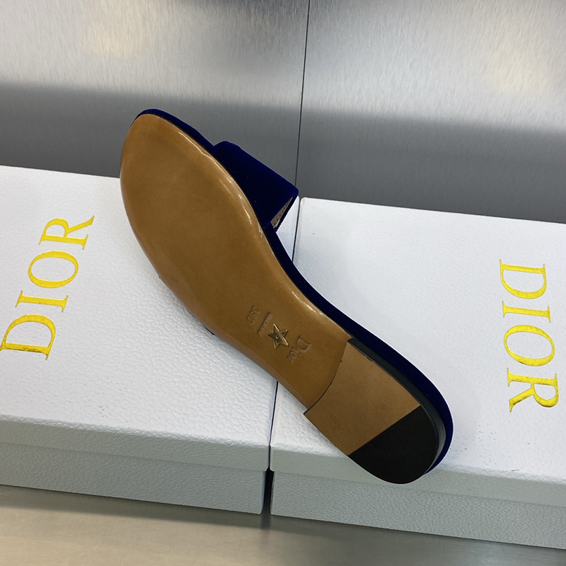 C'est Dior Slides Women Velvet Blue