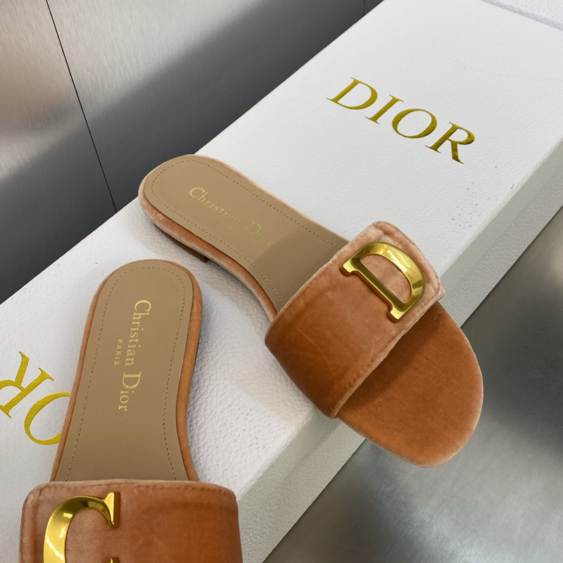 C'est Dior Slides Women Velvet Brown