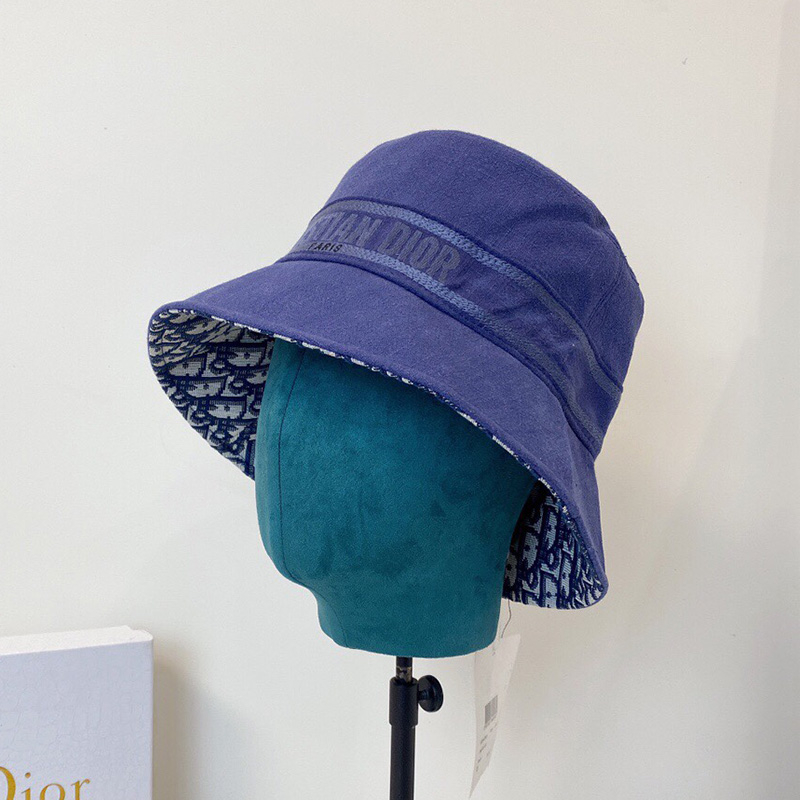 Christian Dior Bucket Hat Oblique Denim Blue