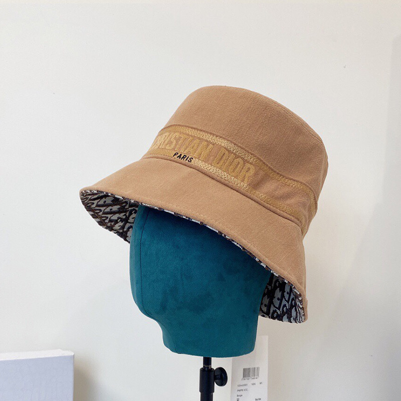 Christian Dior Bucket Hat Oblique Denim Khaki