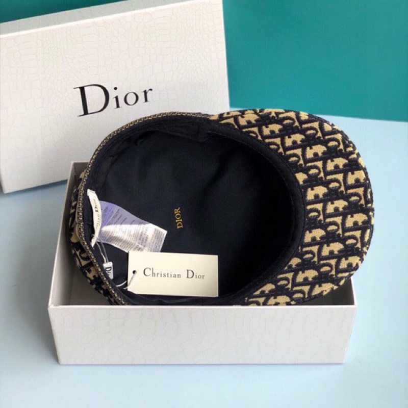 Christian Dior Sailor Cap Oblique Canvas Black