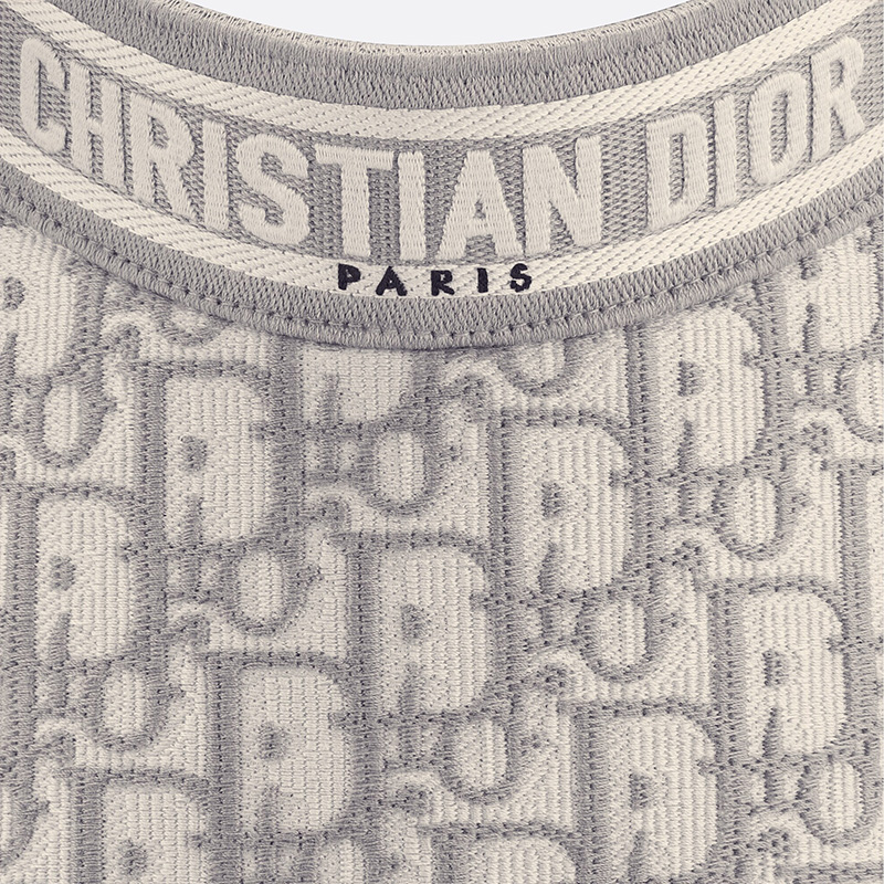 Christian Dior Visor D-Oblique Cotton Grey