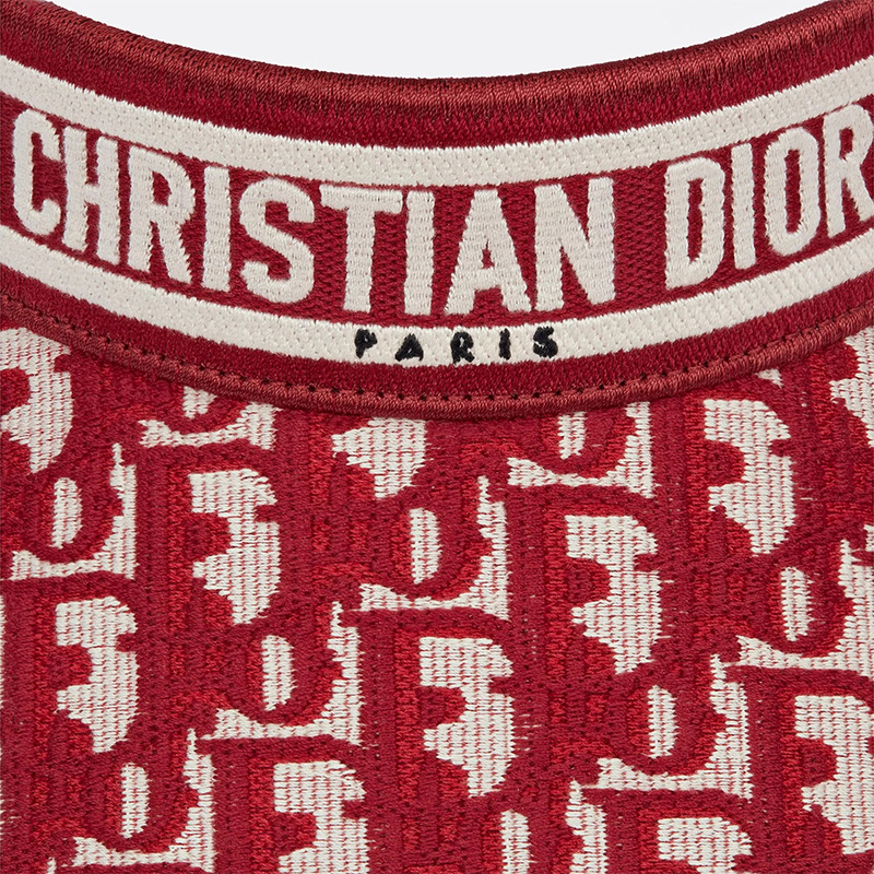 Christian Dior Visor D-Oblique Cotton Red