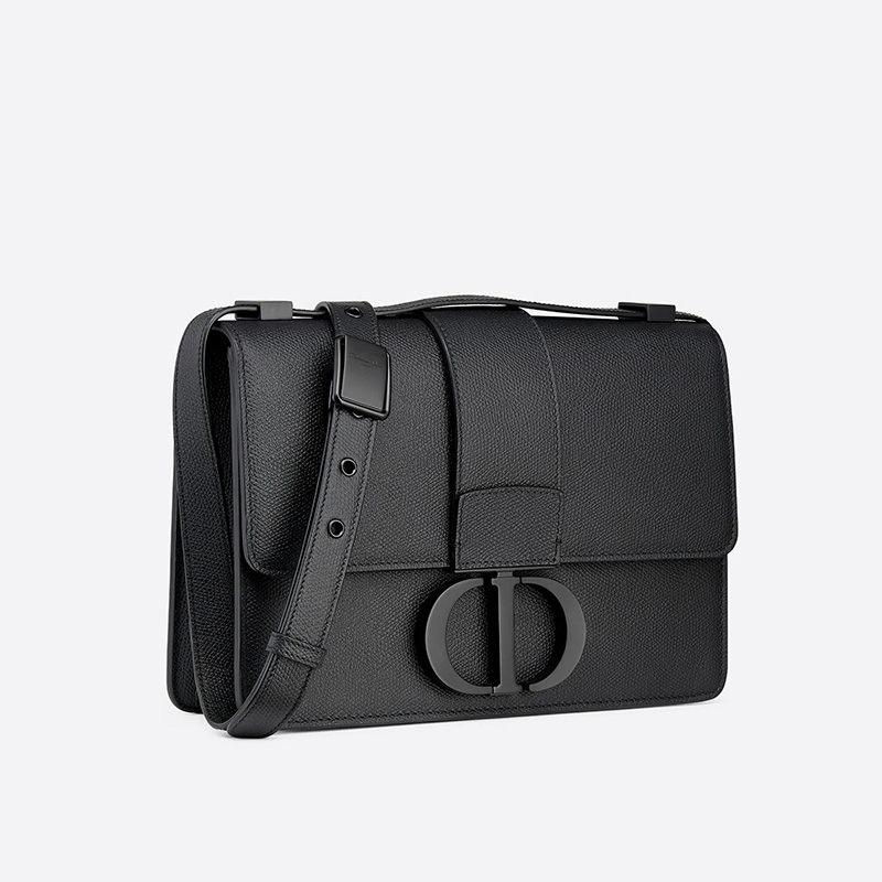Dior 30 Montaigne Bag Ultramatte Grained Calfskin Black
