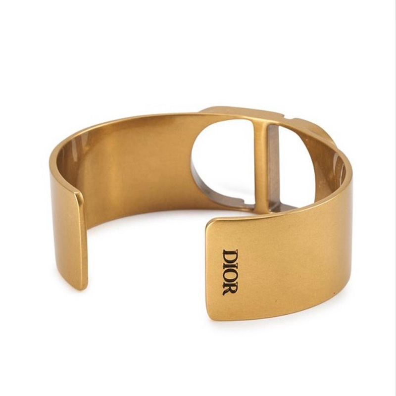 Dior 30 Montaigne Cuff Bracelet Metal Gold