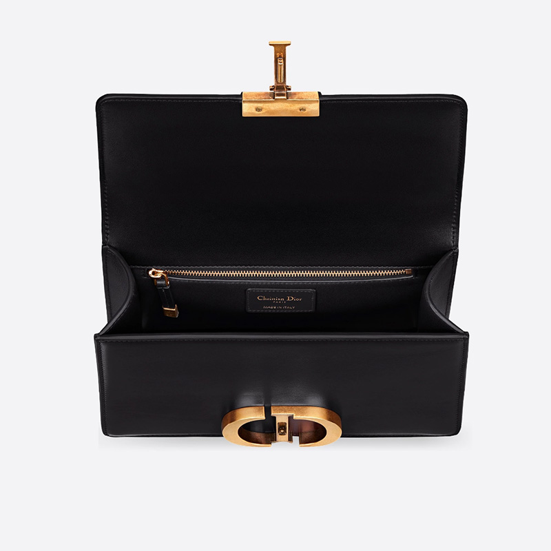 Dior 30 Montaigne Bag Box Calfskin Black