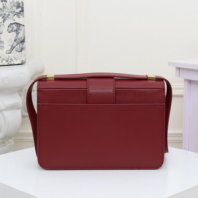 Dior 30 Montaigne Bag Box Calfskin Burgundy