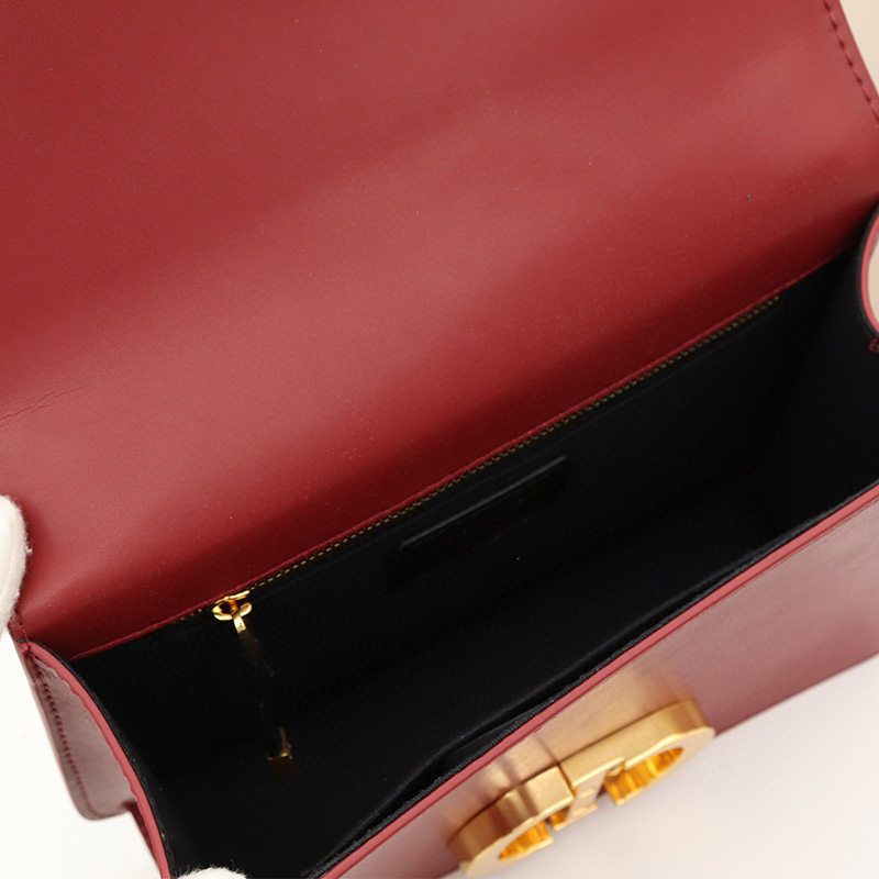 Dior 30 Montaigne Bag Box Calfskin Burgundy