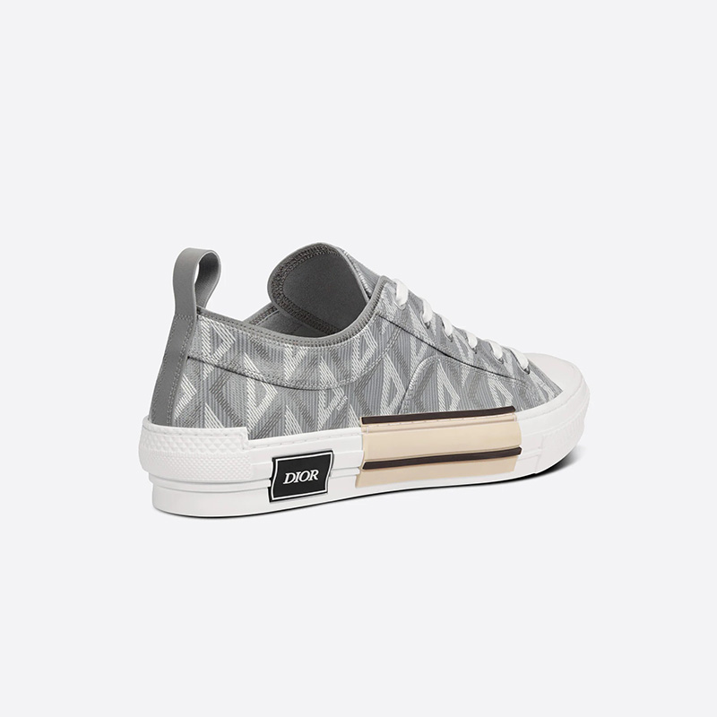 Dior B23 Sneakers Unisex CD Diamond Motif Canvas Grey