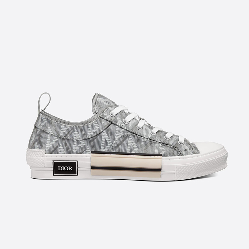 Dior B23 Sneakers Unisex CD Diamond Motif Canvas Grey