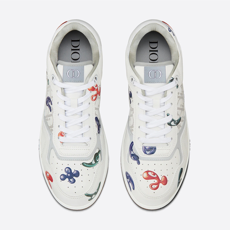 Dior B27 Sneakers Unisex Kenny Scharf Calfskin White