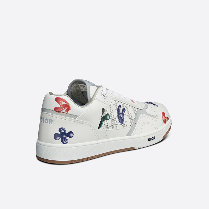 Dior B27 Sneakers Unisex Kenny Scharf Calfskin White