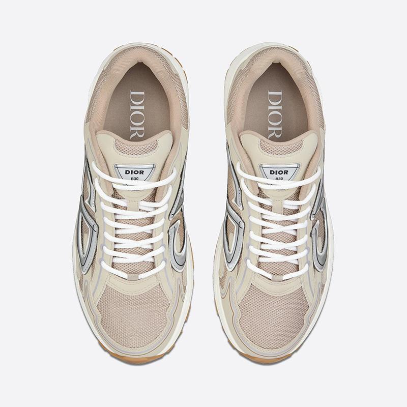 Dior B30 Sneakers Unisex Mesh and Technical Fabric Beige