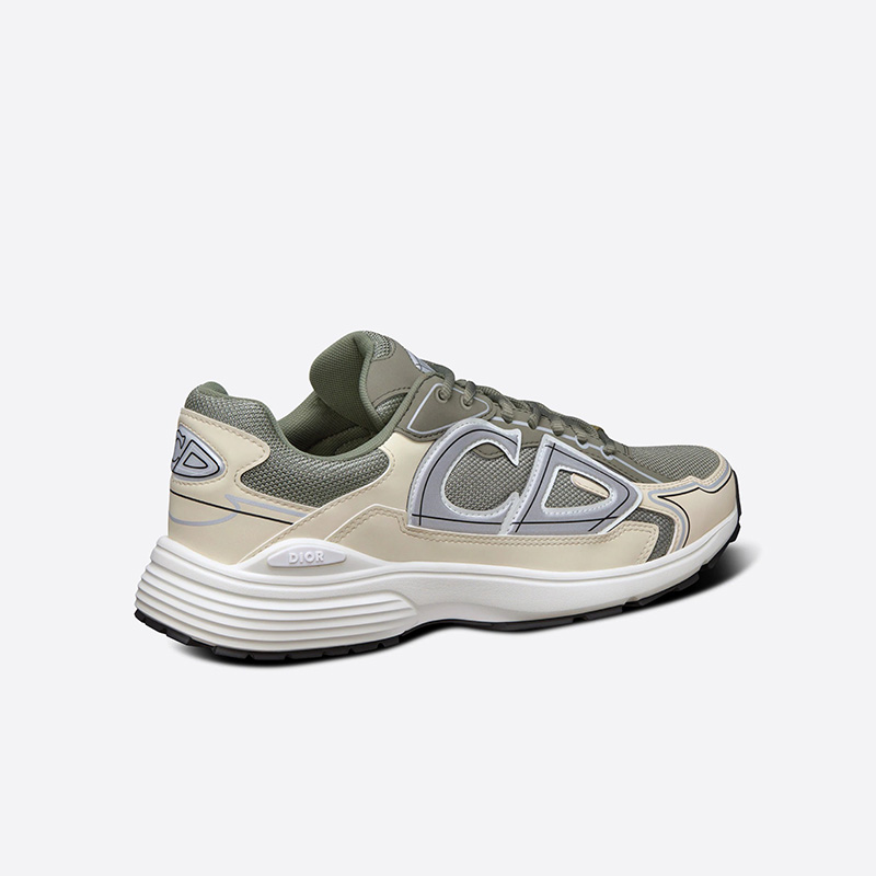 Dior B30 Sneakers Unisex Mesh and Technical Fabric Olive