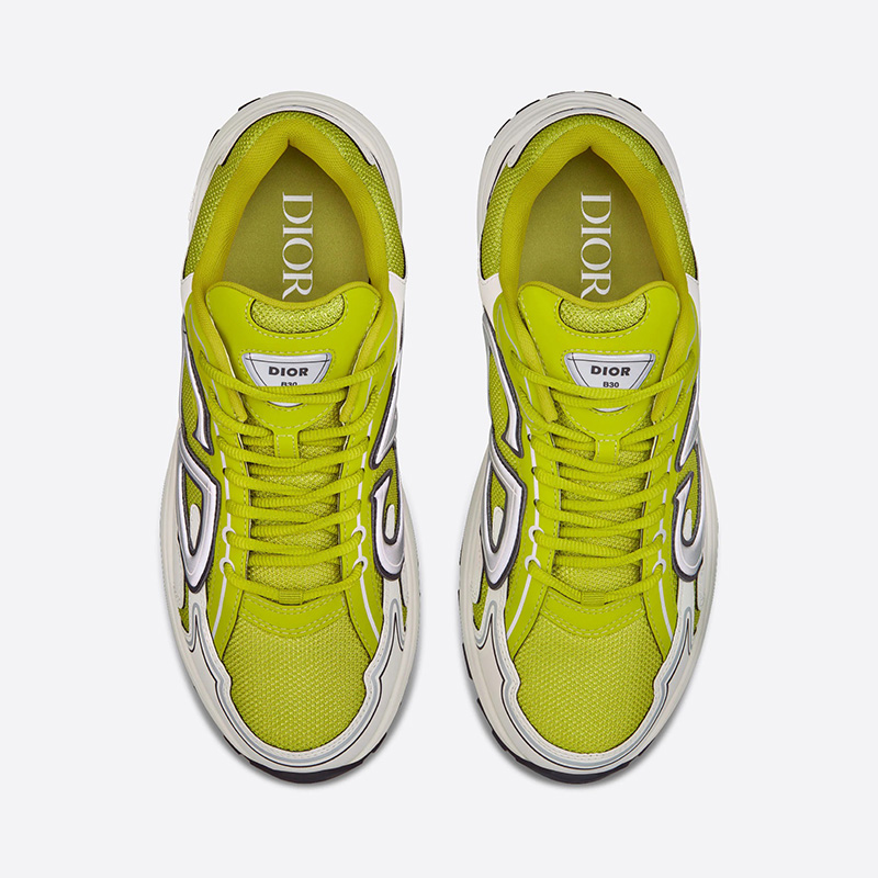 Dior B30 Sneakers Unisex Mesh and Technical Fabric Yellow