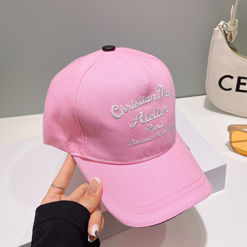 Dior Baseball Cap Christian Dior Atelier Cotton Pink