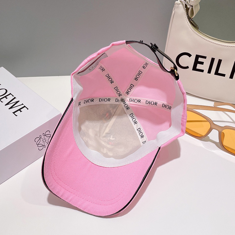 Dior Baseball Cap Christian Dior Atelier Cotton Pink