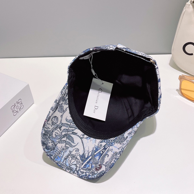 Dior Baseball Cap Jardin Magique Cotton Blue