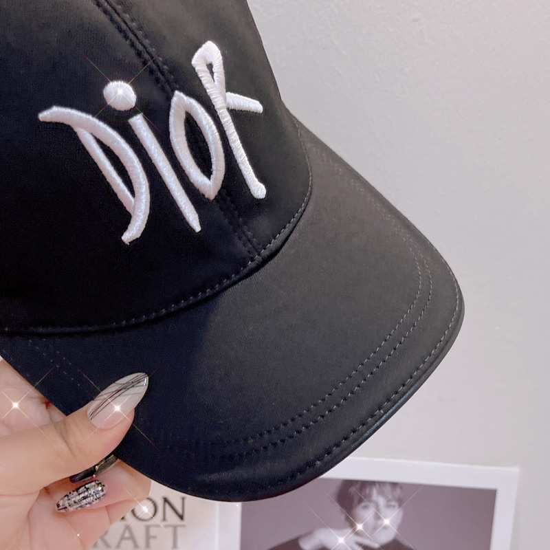 Dior Baseball Cap Shawn Logo Cotton Black