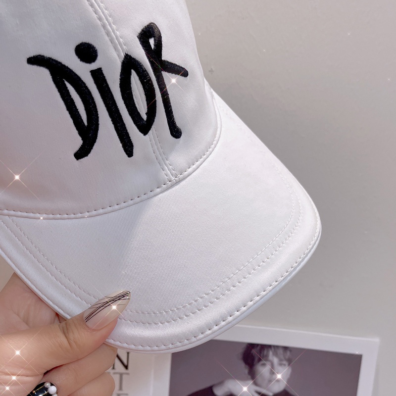 Dior Baseball Cap Shawn Logo Cotton White