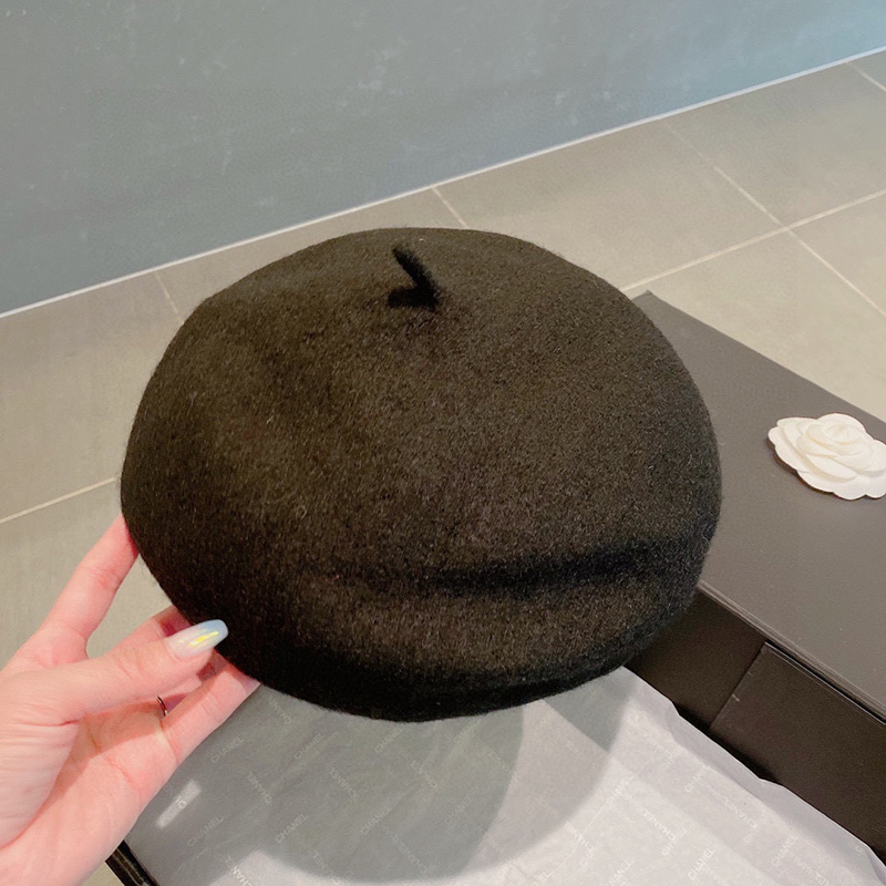 Dior Beret Shawn Logo Wool Black