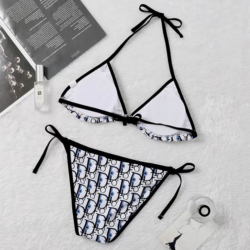 Dior Bikini Women Oblique Jacquard Cotton Black/White