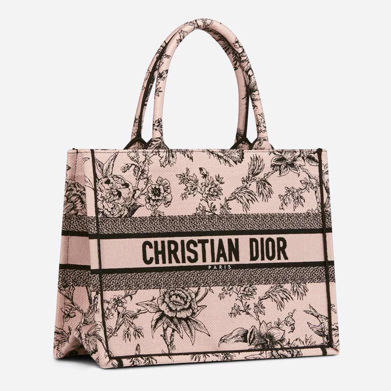 Dior Book Tote Jardin Botanique Motif Canvas Cherry