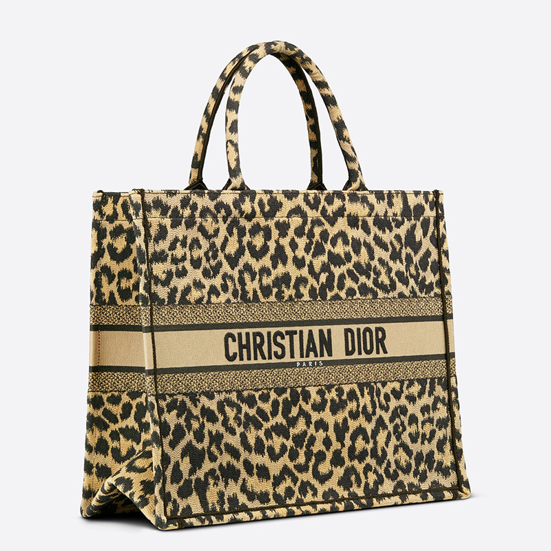 Dior Book Tote Mizza Motif Canvas Beige