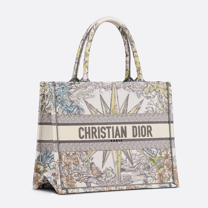 Dior Book Tote Reve d'Infini Motif Canvas Beige