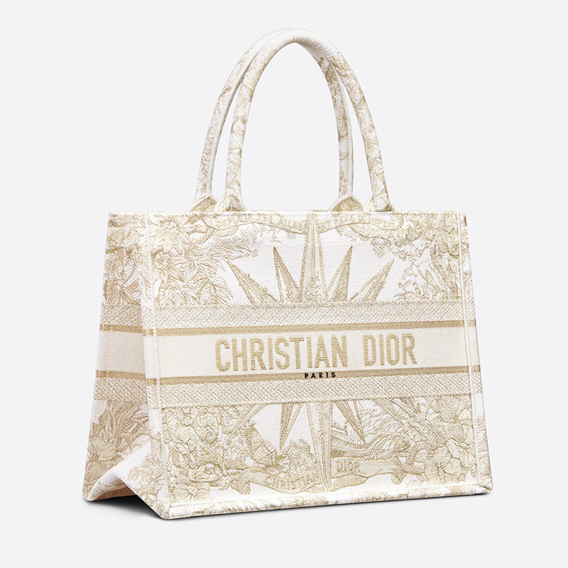 Dior Book Tote Reve d'Infini Motif Canvas White