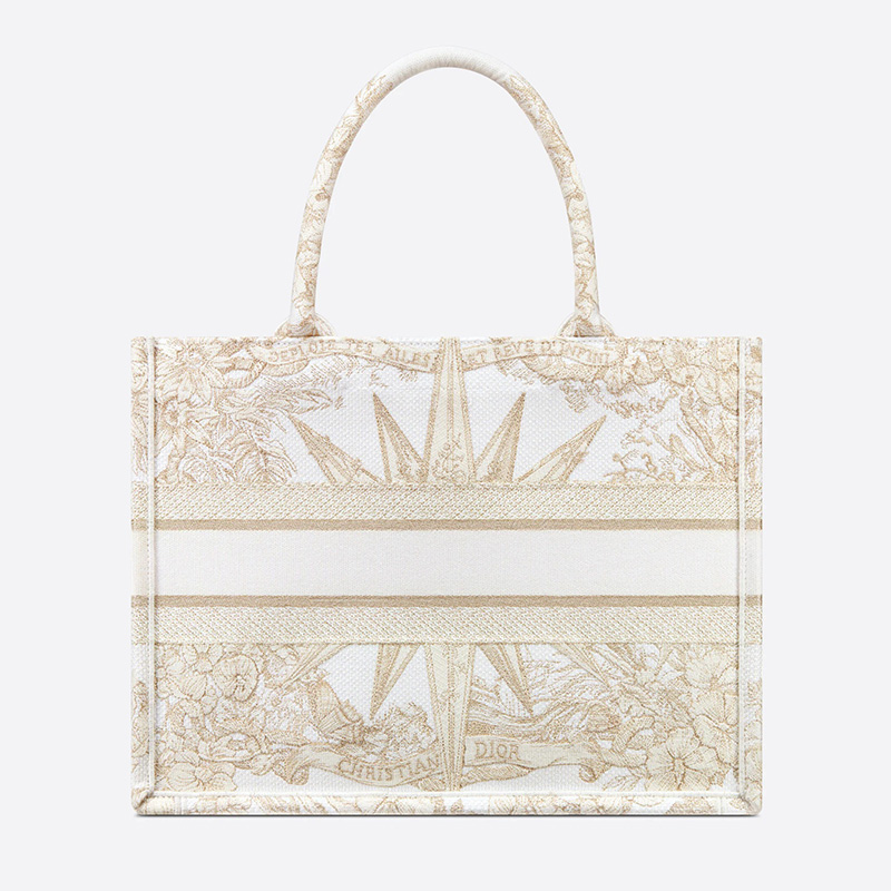 Dior Book Tote Reve d'Infini Motif Canvas White