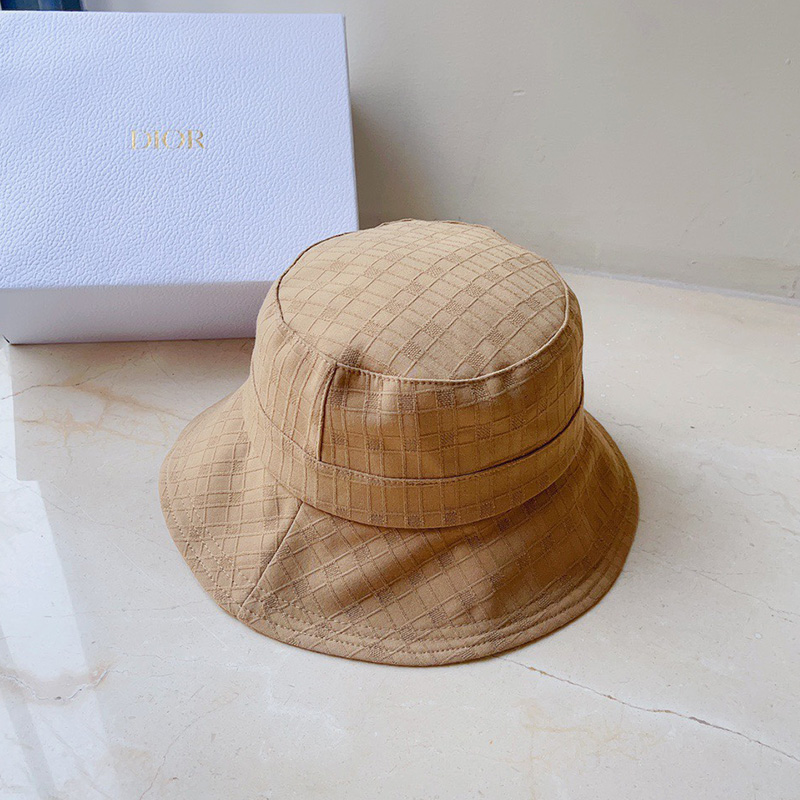 Dior Bucket Hat Cannage Cotton Khaki