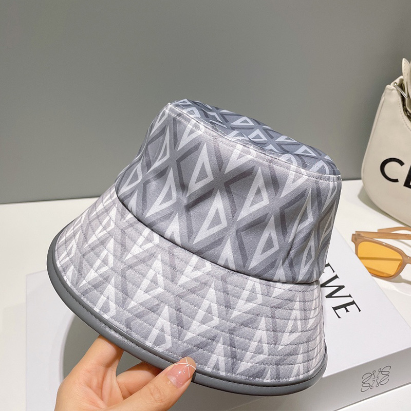 Dior Bucket Hat CD Diamond Cotton Grey
