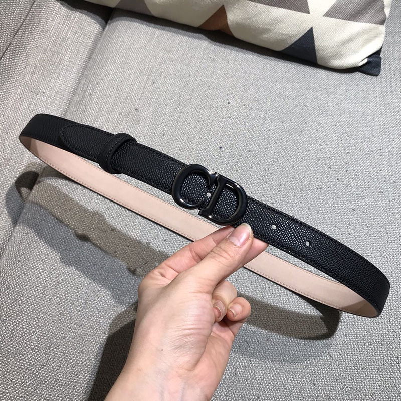 Dior CD Belt Calfskin Black