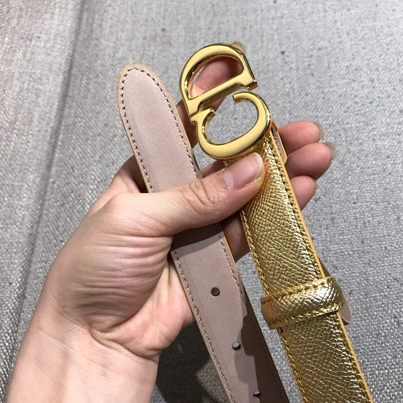 Dior CD Belt Calfskin Gold