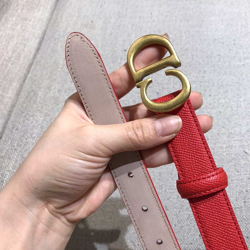 Dior CD Belt Calfskin Red