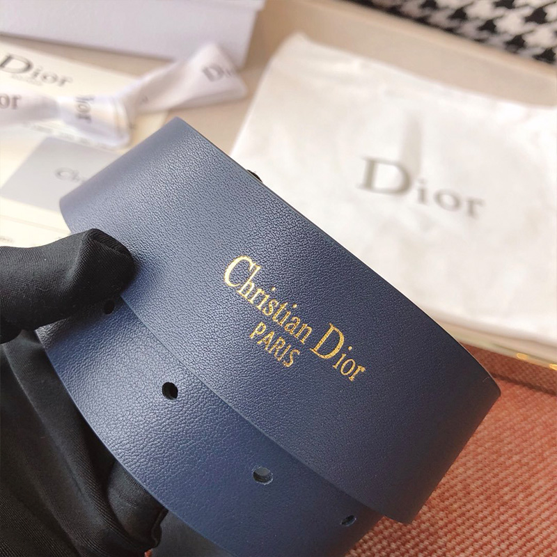 Dior CD Belt Leather Blue