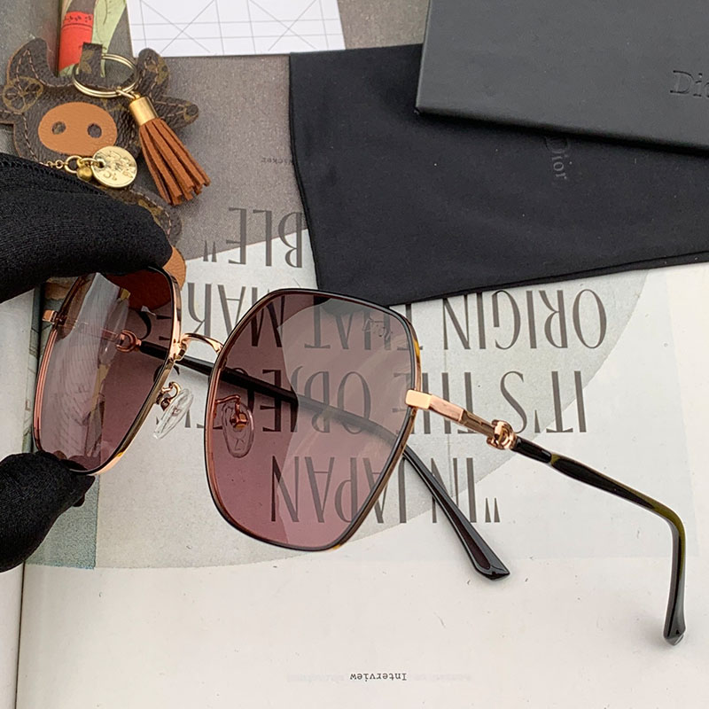 Dior CD2802 Square Sunglasses In Coffee