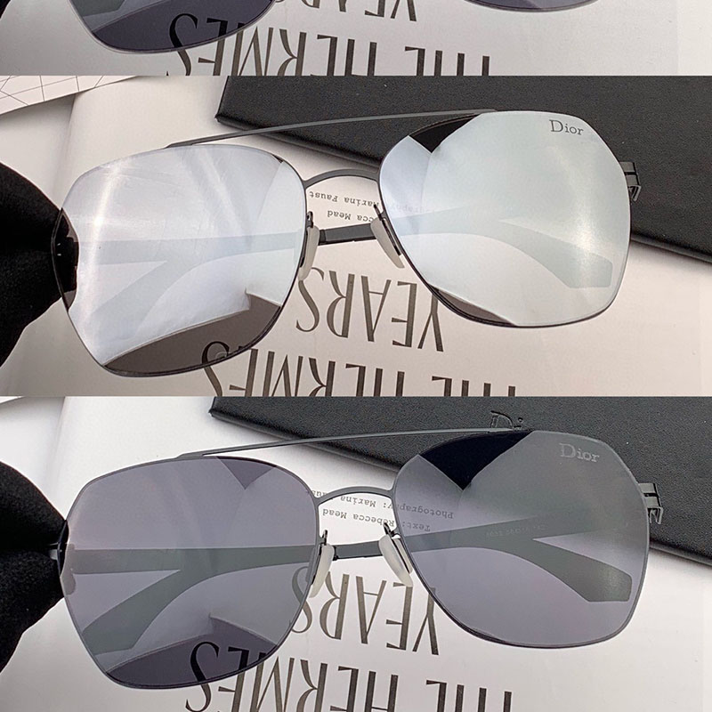 Dior D49990 Pilot Sunglasses In White