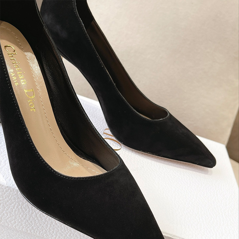 Dior D-Fame Pumps Women Suede Black