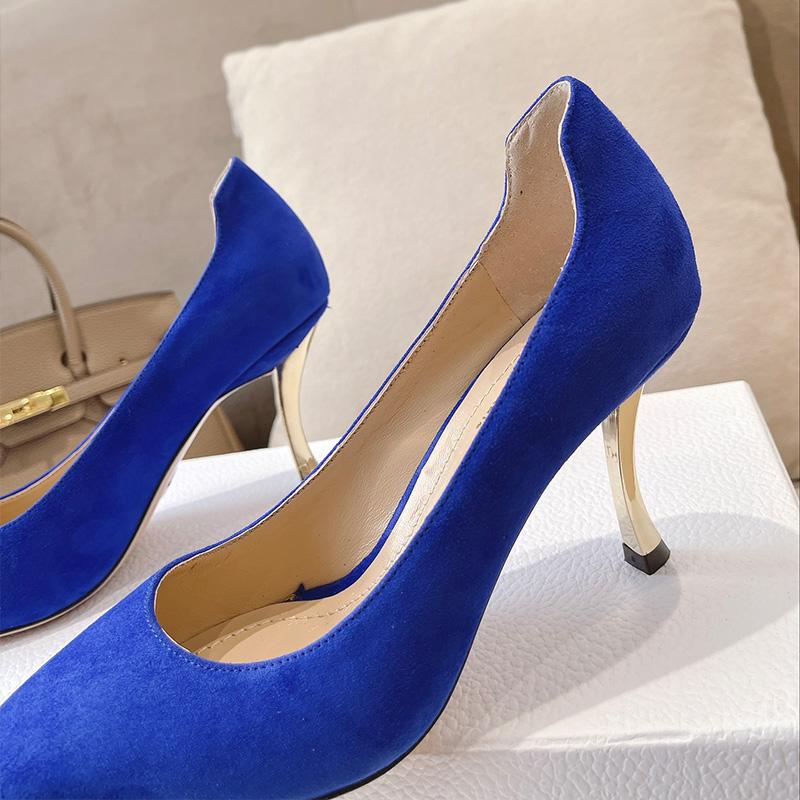 Dior D-Fame Pumps Women Suede Blue