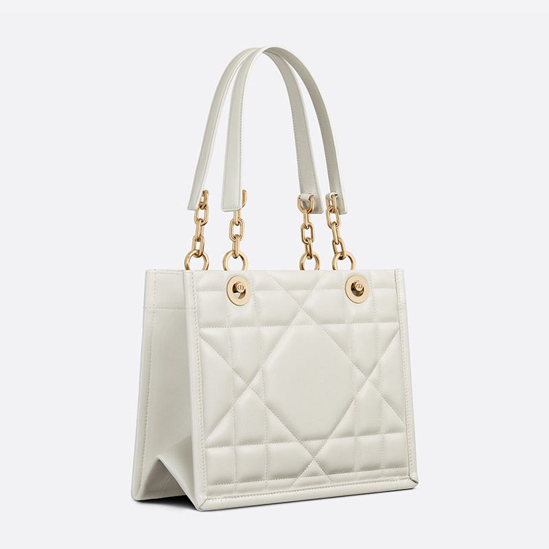 Dior Essential Tote Archicannage Calfskin White