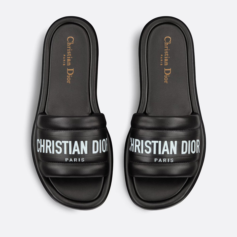 Dior Every-D Slides Women Lambskin Black