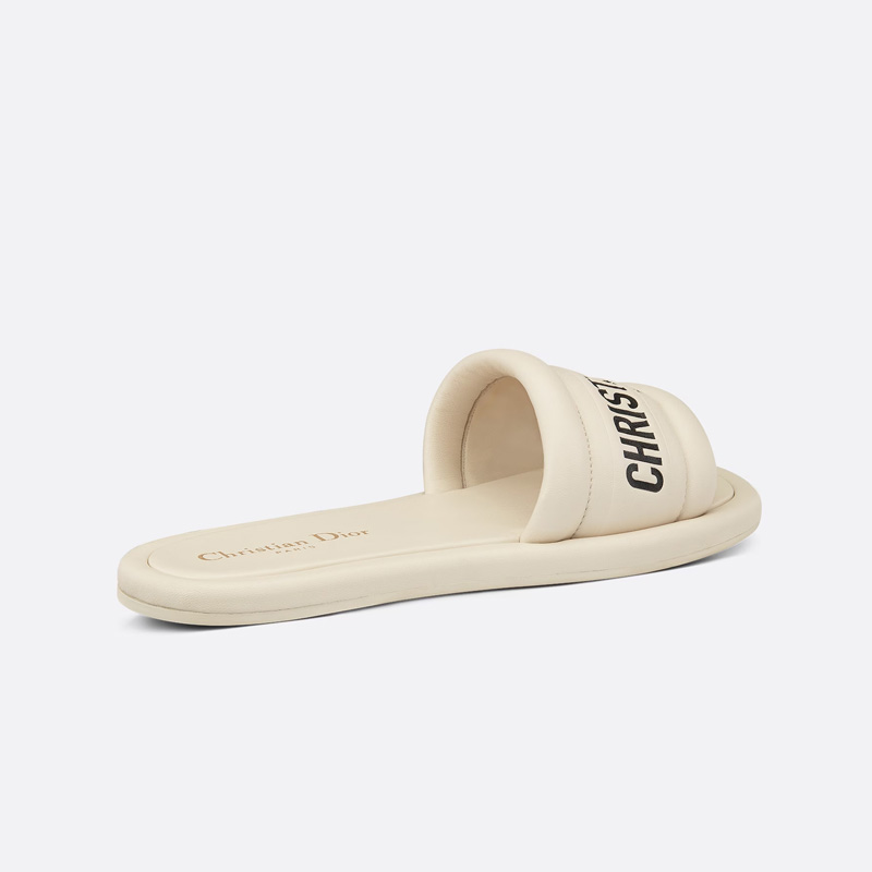 Dior Every-D Slides Women Lambskin White