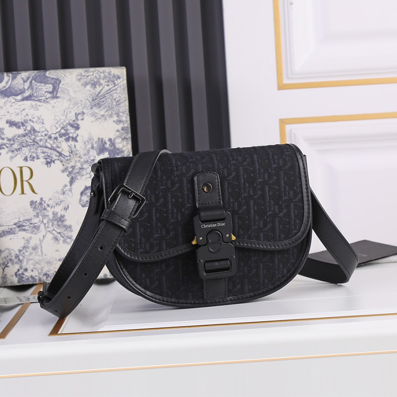 Dior Gallop Messenger Oblique Motif Canvas Black