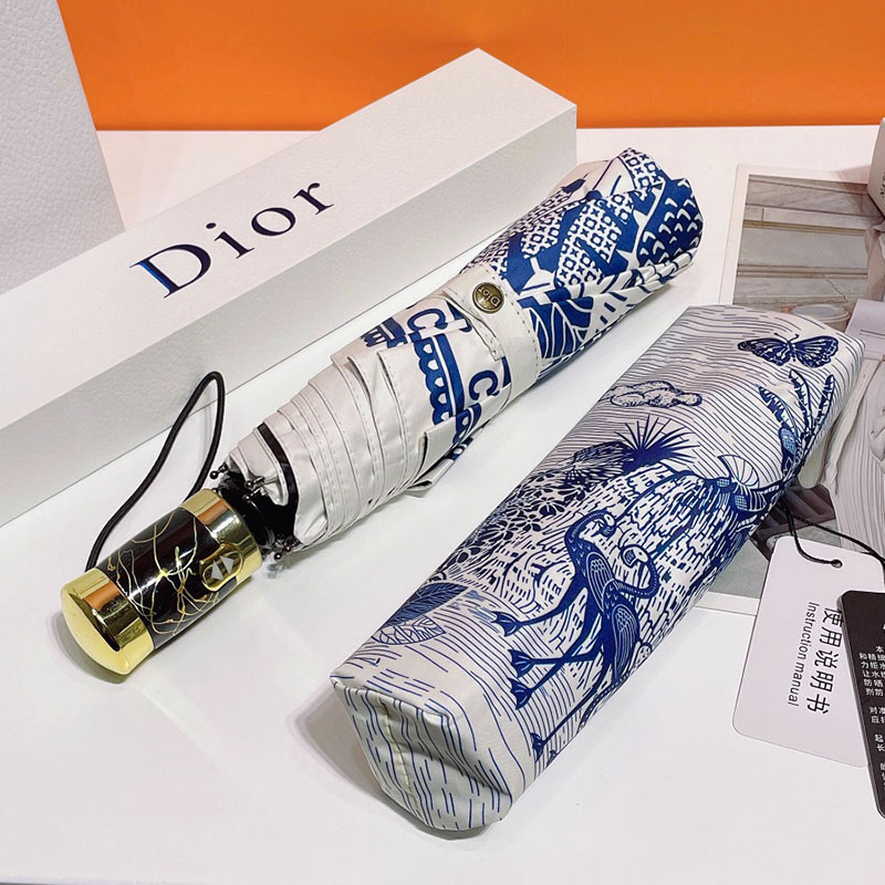 Dior Umbrella Jungle Print In Blue