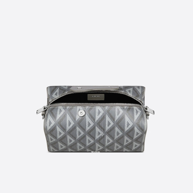 Dior Lingot 22 Bag CD Diamond Motif Canvas Grey