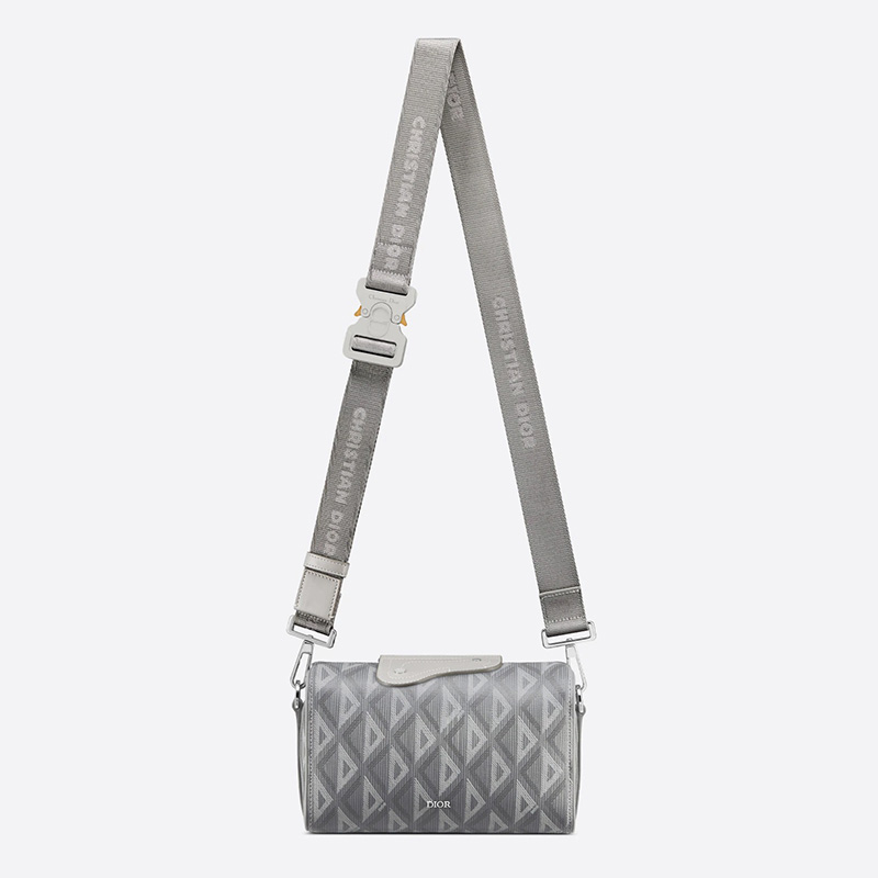 Dior Lingot 22 Bag CD Diamond Motif Canvas Grey