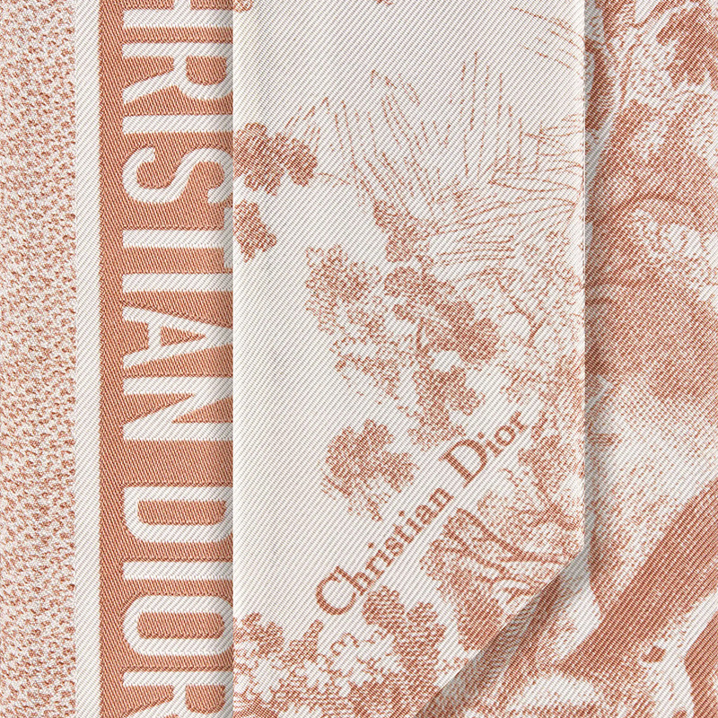 Dior Mitzah Twill Toile de Jouy Silk Cherry