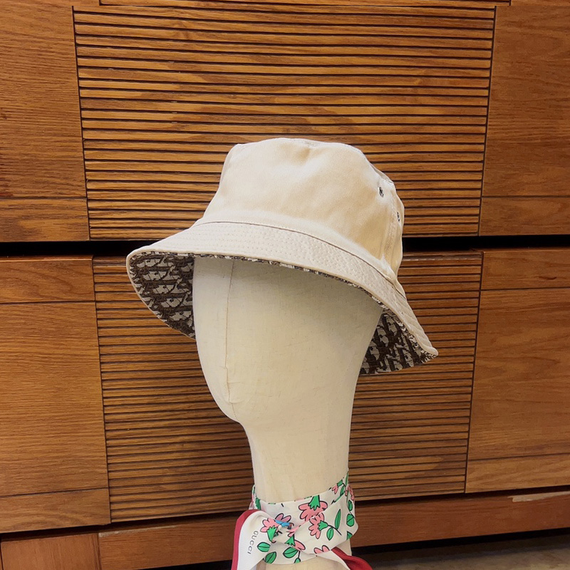 Dior Reversible Bucket Hat Teddy Oblique Cotton Khaki
